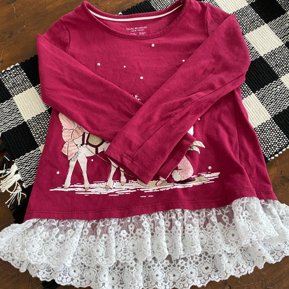 Girls 4t long sleeve winter shirt